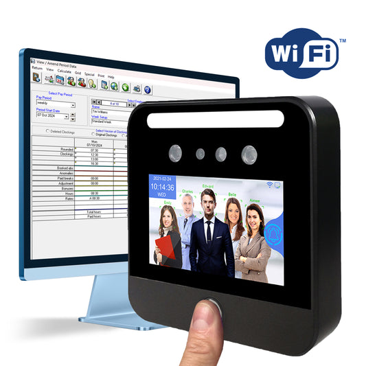 BioTime Multi-Biometric - Facial Recognition, Fingerprint & Proximity Card Clocking in Machine with Software
