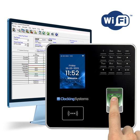 BioTime Fingerprint & Proximity Card Clocking in Machine with Software