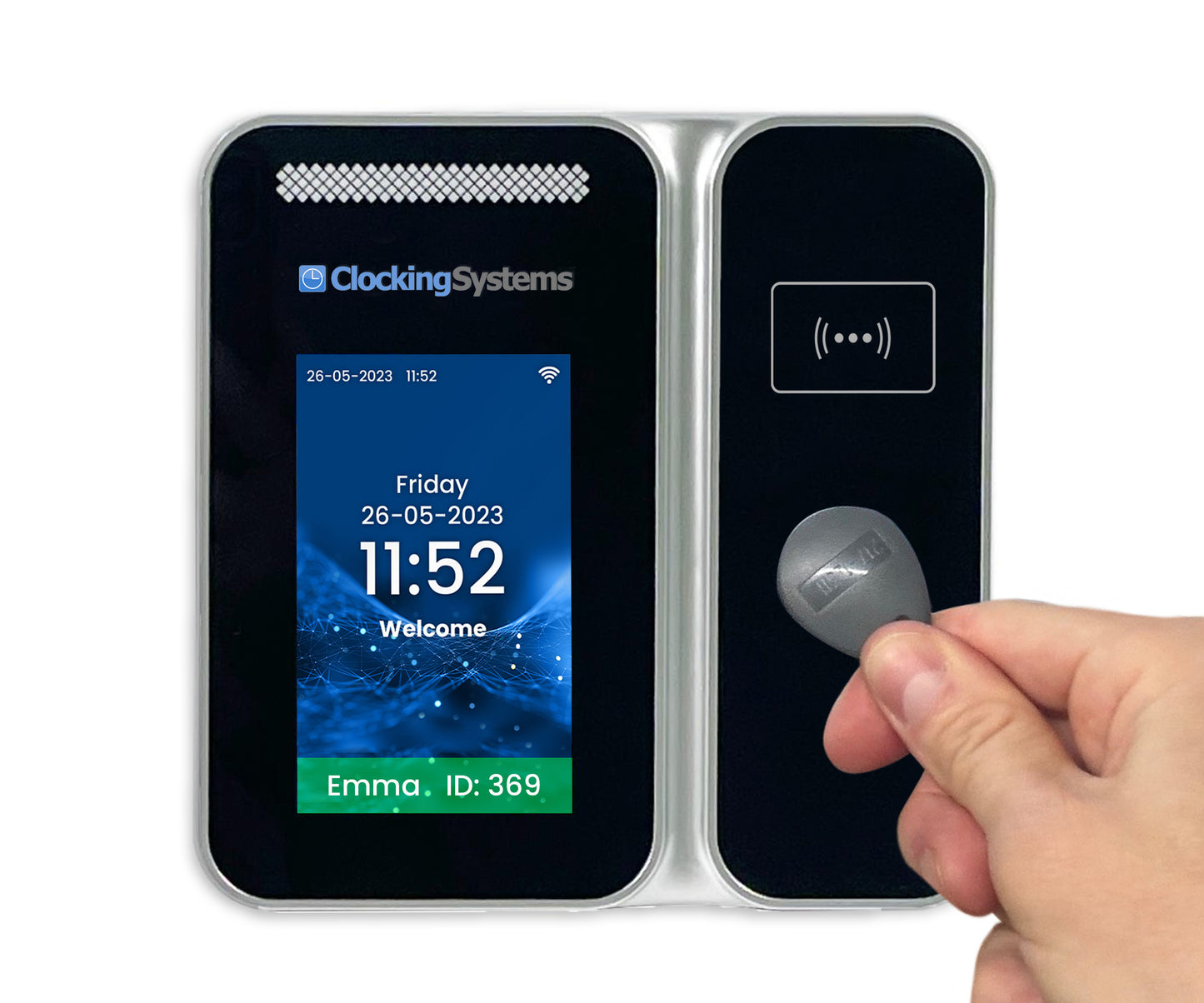 TotalTime RFID Proximity Card or Keyfob Clocking Machine with Software