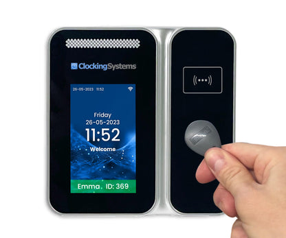 TotalTime RFID Proximity Card or Keyfob Clocking Machine with Software