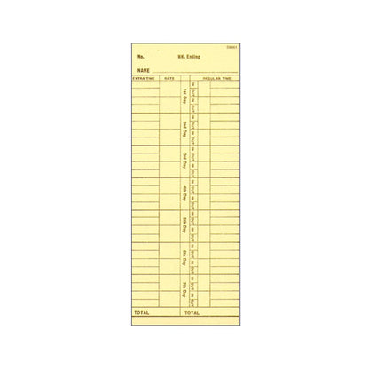1000 Attendance Cards for TP-300 10-800292 - ClockingSystems
